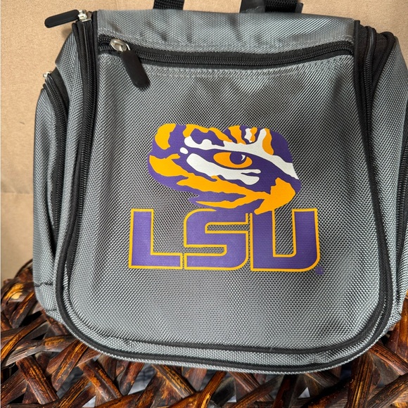 LSU Gray Backpack with Logo - Picture 1 of 12